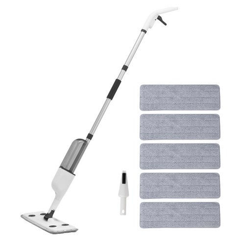 코멧 스프레이 밀대걸레 + 극세사 패드 5개 + 다용도 클리너 1개